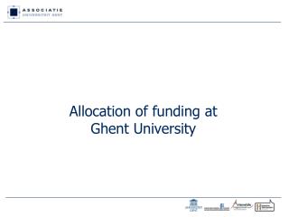Allocation of funding at Ghent University