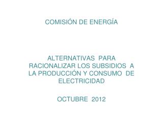 COMISIÓN DE ENERGÍA