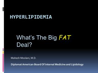 Hyperlipidemia