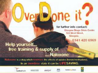 Supply of “Take Home” Naloxone to patients and carers in Glasgow