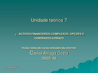 Questões desta unidade