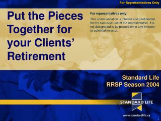 Put the Pieces Together for your Clients’ Retirement