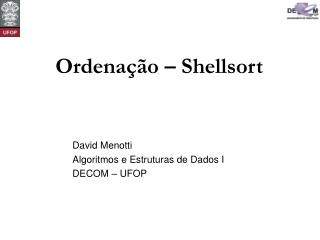 Ordenação – Shellsort