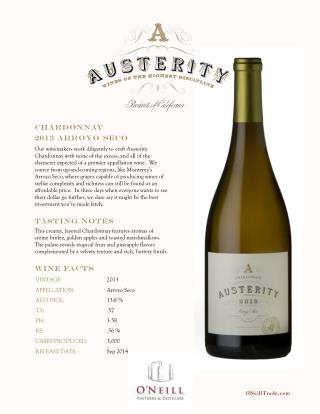 CHARDONNAY 2013 ARROYO SECO