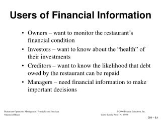 Users of Financial Information