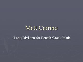 Matt Carrino