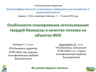 Особенности планирования использования твердой биомассы в качестве топлива на объектах ЖКХ