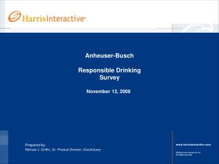 Anheuser-Busch Responsible Drinking Survey