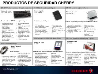 PRODUCTOS DE SEGURIDAD CHERRY
