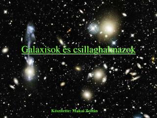 Galaxisok és csillaghalmazok