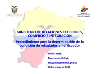 MINISTERIO DE RELACIONES EXTERIORES, COMERCIO E INTEGRACIÓN