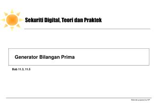 Sekuriti Digital, Teori dan Praktek