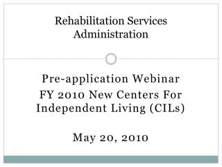 Rehabilitation Services Administration