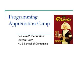 Programming Appreciation Camp
