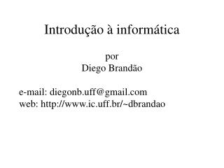 Introdução à informática