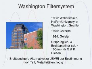 Washington Filtersystem