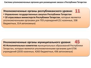 Система уполномоченных органов для размещения заказа в Республике Татарстан