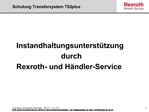 Schulung Transfersystem TS2plus