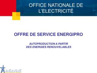 OFFICE NATIONALE DE L’ELECTRICITÉ