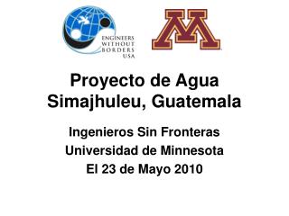 Proyecto de Agua Simajhuleu, Guatemala