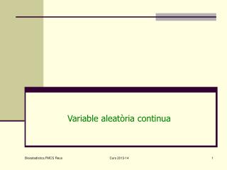 Variable aleatòria continua