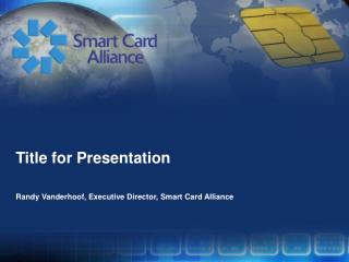 Title for Presentation