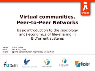 Virtual communities, Peer-to-Peer Networks