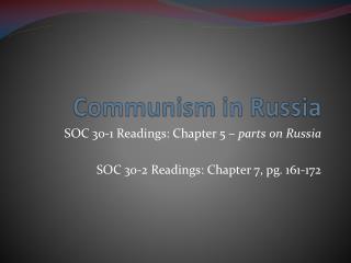 Communism in Russia