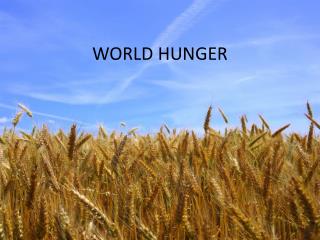 WORLD HUNGER