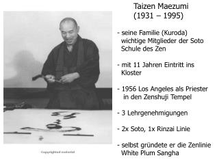 Taizen Maezumi (1931 – 1995)