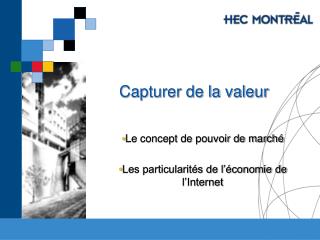 Capturer de la valeur