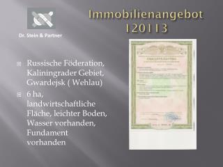 Immobilienangebot 120113
