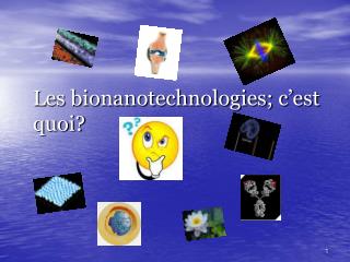 Les bionanotechnologies; c’est quoi?