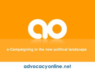 e-Campaigning in the new political landscape