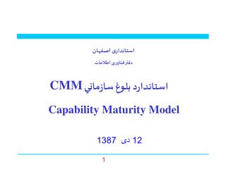 Capability Maturity Model