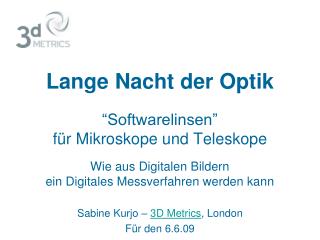 Lange Nacht der Optik
