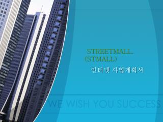 STREETMALL. (STMALL) 인터넷 사업계획서