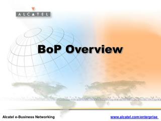 BoP Overview