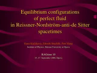 Equilibrium configurations of perfect fluid in Reissner-Nordstr ö m-anti-de Sitter spacetimes