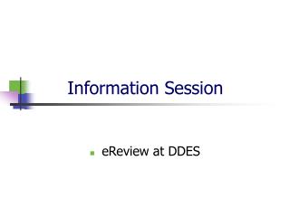 Information Session