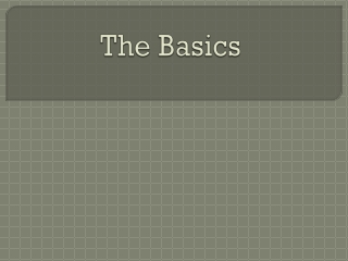 The Basics