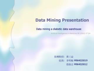 Data Mining Presentation