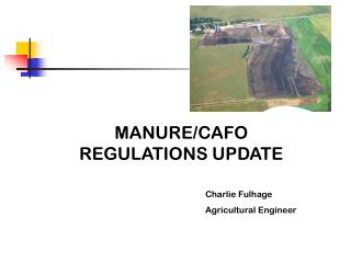 MANURE/CAFO REGULATIONS UPDATE