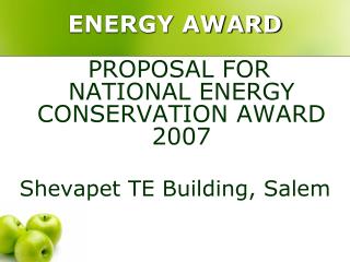 ENERGY AWARD