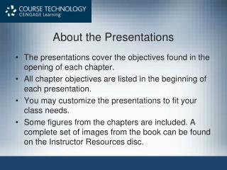 About the Presentations