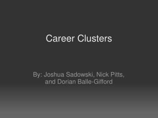 Career Clusters
