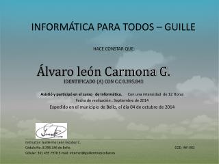 INFORMÁTICA PARA TODOS – GUILLE