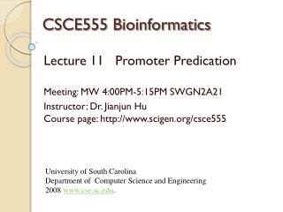 CSCE555 Bioinformatics