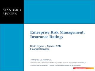 David Ingram – Director ERM Financial Services