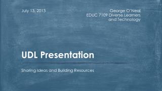 UDL Presentation